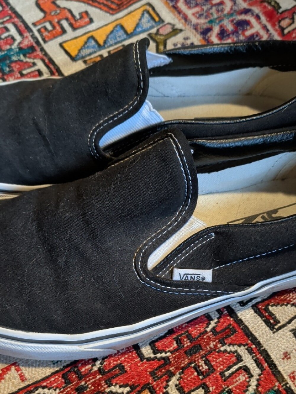 Black Slip On Vans - Picture 2 of 4